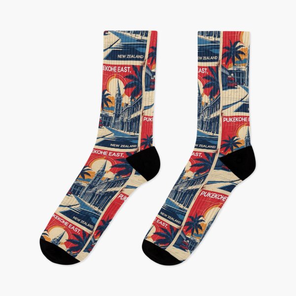 Item preview, Pukekohe East New Zealand Retro Vintage Travel Design designed and sold by TravelersGems.