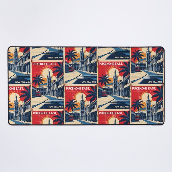 Item preview, Pukekohe East New Zealand Retro Vintage Travel Design designed and sold by TravelersGems.