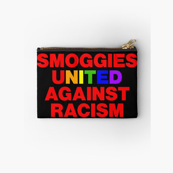 Item preview, Smoggies United Against Racism Rainbow Black Background designed and sold by Logo-A-GoGo.