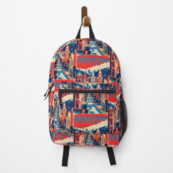 Item preview, Queenstown New Zealand Retro Vintage Travel Design designed and sold by TravelersGems.
