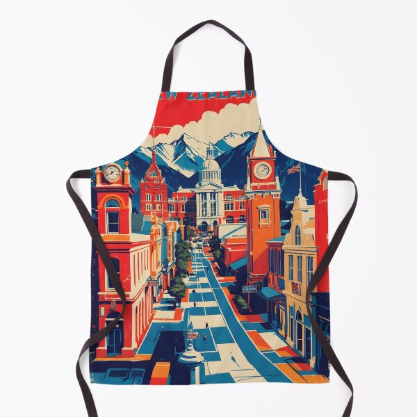 Item preview, Queenstown New Zealand Retro Vintage Travel Design designed and sold by TravelersGems.