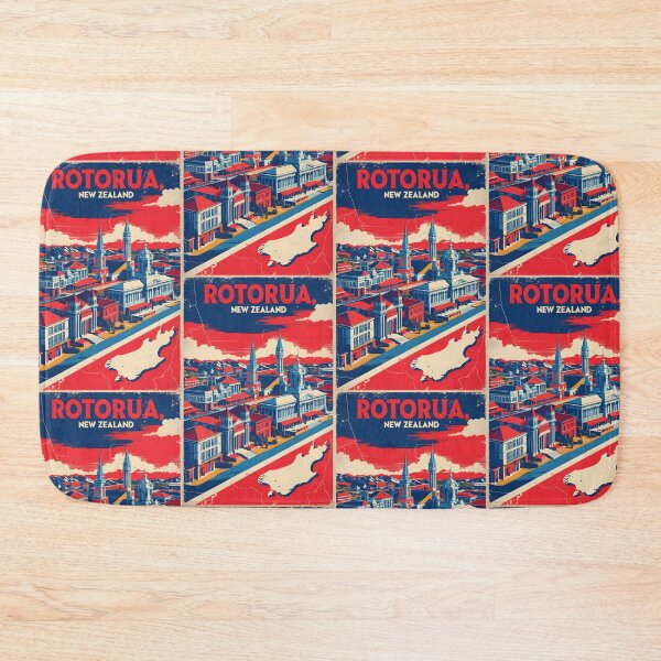 Item preview, Rotorua East New Zealand Retro Vintage Travel Design designed and sold by TravelersGems.