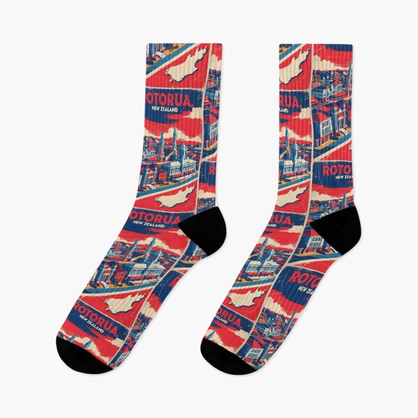 Item preview, Rotorua East New Zealand Retro Vintage Travel Design designed and sold by TravelersGems.