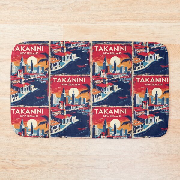 Item preview, Takanini New Zealand Retro Vintage Travel Design designed and sold by TravelersGems.
