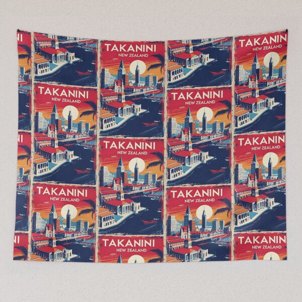 Item preview, Takanini New Zealand Retro Vintage Travel Design designed and sold by TravelersGems.