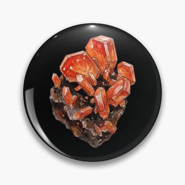 Item preview, Watercolor Vanadinite Crystal Illustration designed and sold by SignumShop.