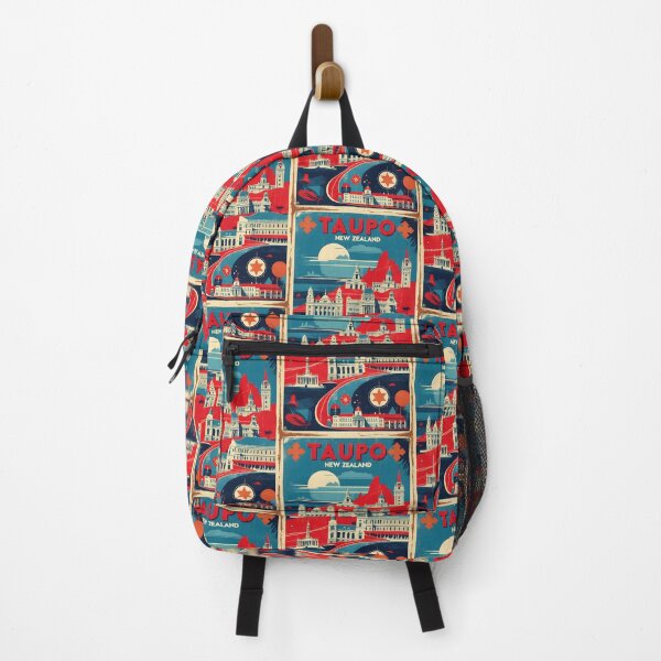 Item preview, Taupo New Zealand Retro Vintage Travel Design designed and sold by TravelersGems.