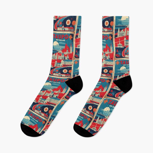 Item preview, Taupo New Zealand Retro Vintage Travel Design designed and sold by TravelersGems.