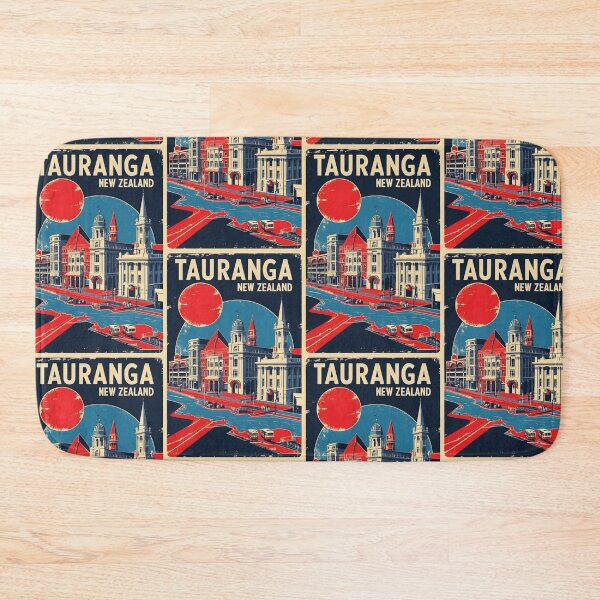 Item preview, Tauranga New Zealand Retro Vintage Travel Design designed and sold by TravelersGems.