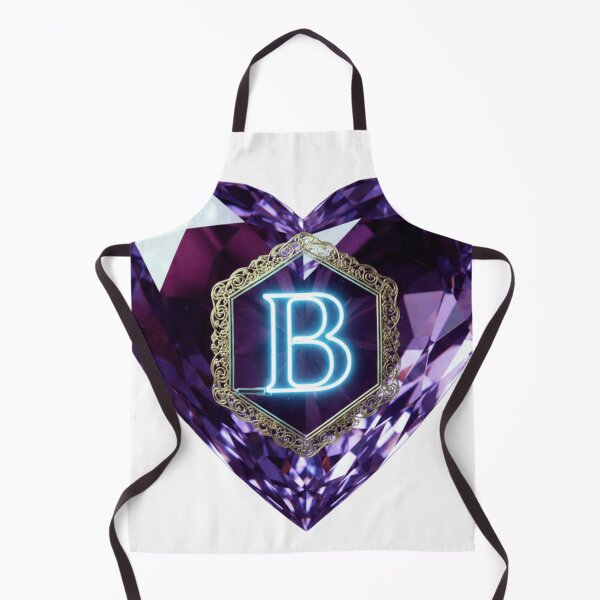 Item preview, Luxurious Glowing Neon Letter B - Purple Crystal Heart Jewelry designed and sold by Fatomfatom.