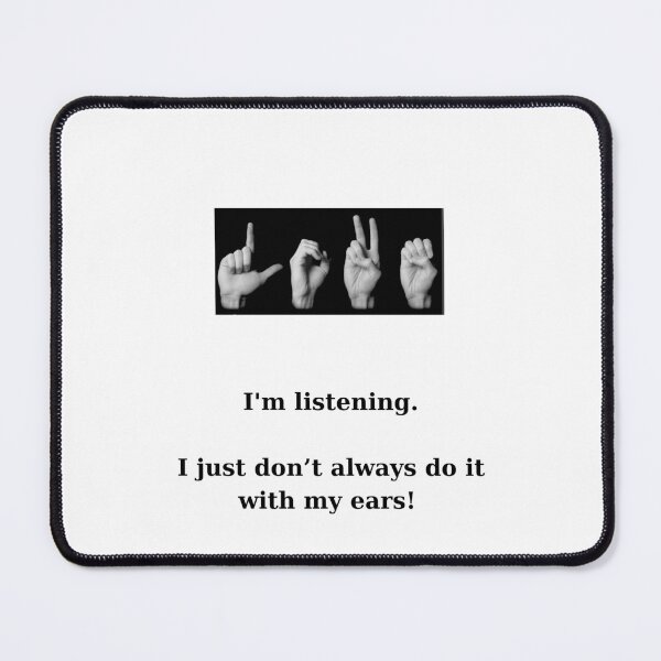 Item preview, I'm listening designed and sold by PRINTareto-d.