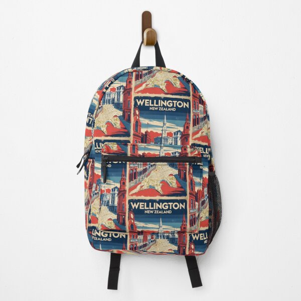 Item preview, Wellington New Zealand Retro Vintage Travel Design designed and sold by TravelersGems.