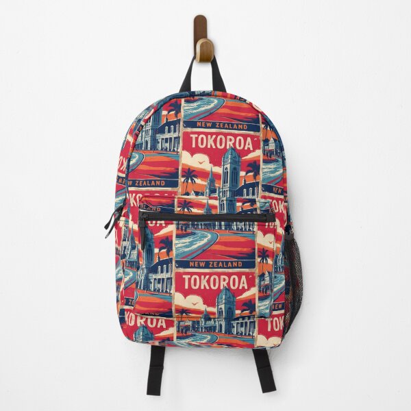 Item preview, Tokoroa New Zealand Retro Vintage Travel Design designed and sold by TravelersGems.