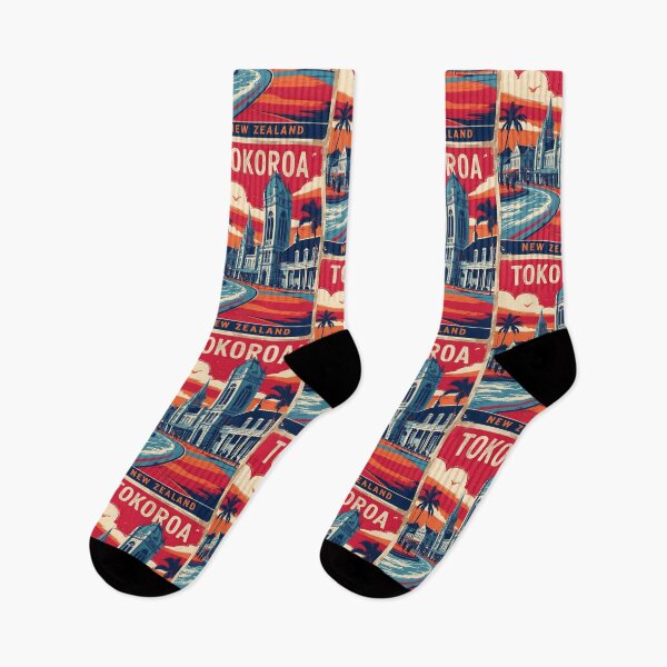 Item preview, Tokoroa New Zealand Retro Vintage Travel Design designed and sold by TravelersGems.