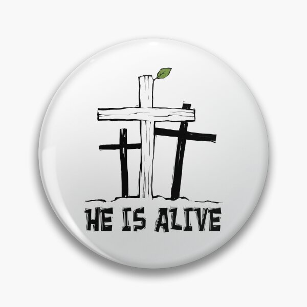 Artikelvorschau, He is alive - Jesus lives - Resurrection Hope Faith entworfen und verkauft von Halfstone.