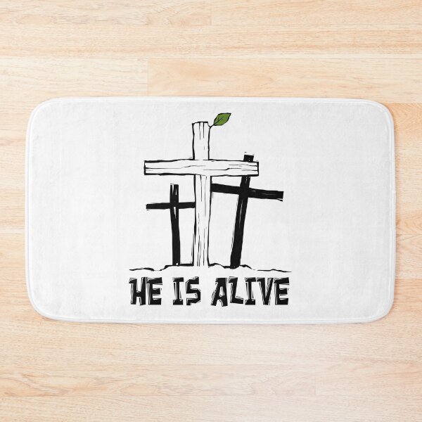 Item preview, He is alive - Jesus lives - Resurrection Hope Faith designed and sold by Halfstone.