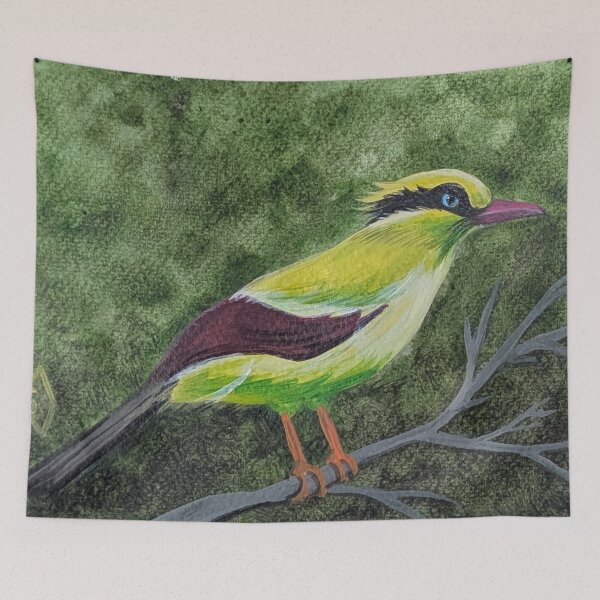 Item preview, Javan green magpie in the forest  designed and sold by Matt Starr Fine Art .