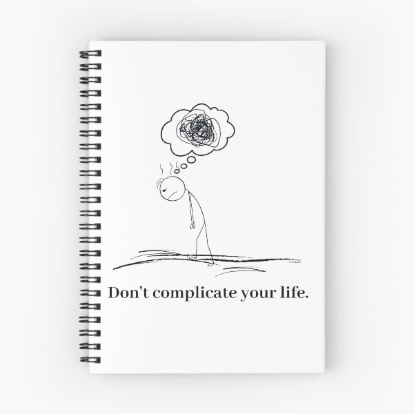 Item preview, Overthinking, But Quietly - don't complicate your life designed and sold by chillbyME.