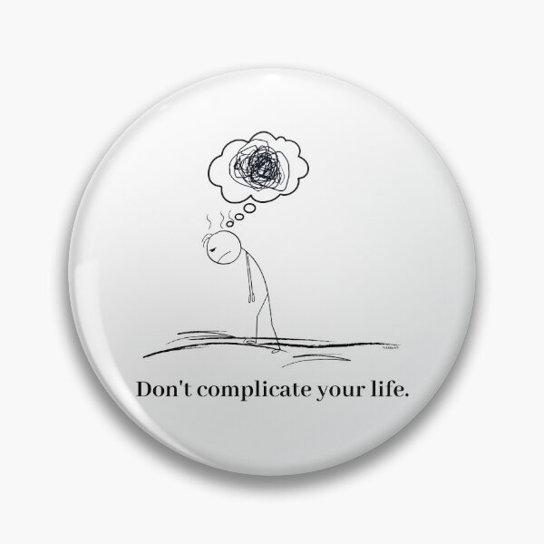Item preview, Overthinking, But Quietly - don't complicate your life designed and sold by chillbyME.