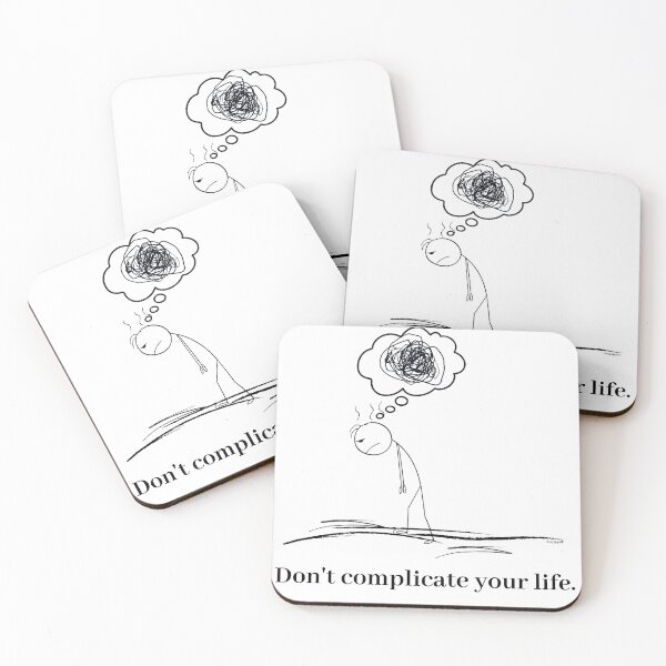 Item preview, Overthinking, But Quietly - don't complicate your life designed and sold by chillbyME.