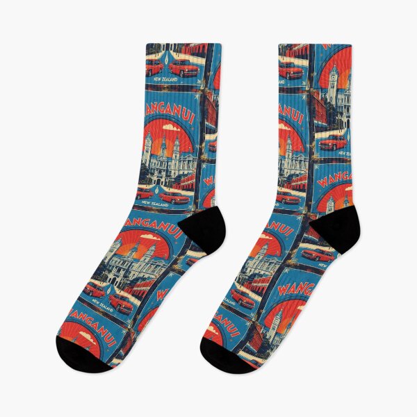 Item preview, Wanganui New Zealand Retro Vintage Travel Design designed and sold by TravelersGems.
