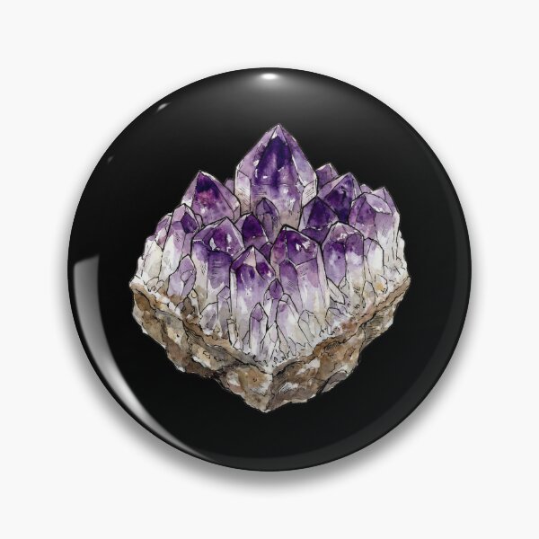 Item preview, Watercolor Amethyst Crystal Cluster designed and sold by SignumShop.