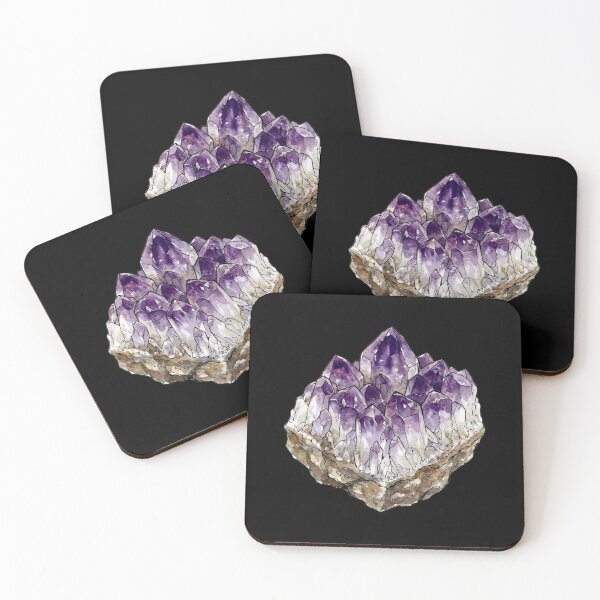 Item preview, Watercolor Amethyst Crystal Cluster designed and sold by SignumShop.