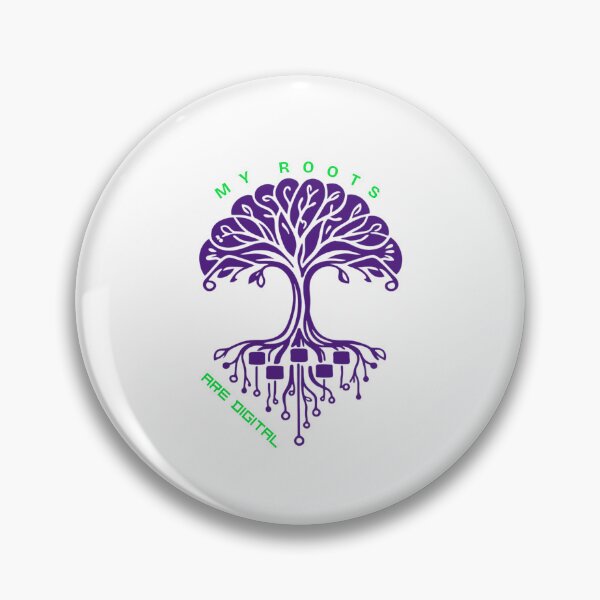 Item preview, My Roots Are Digital Tree Art | Tech Nature Concept Design designed and sold by CindyRandomVibes.
