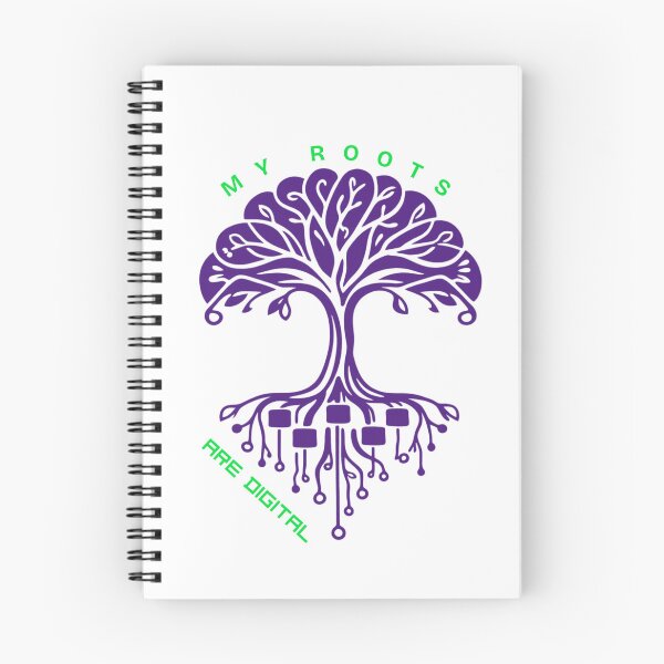 Item preview, My Roots Are Digital Tree Art | Tech Nature Concept Design designed and sold by CindyRandomVibes.