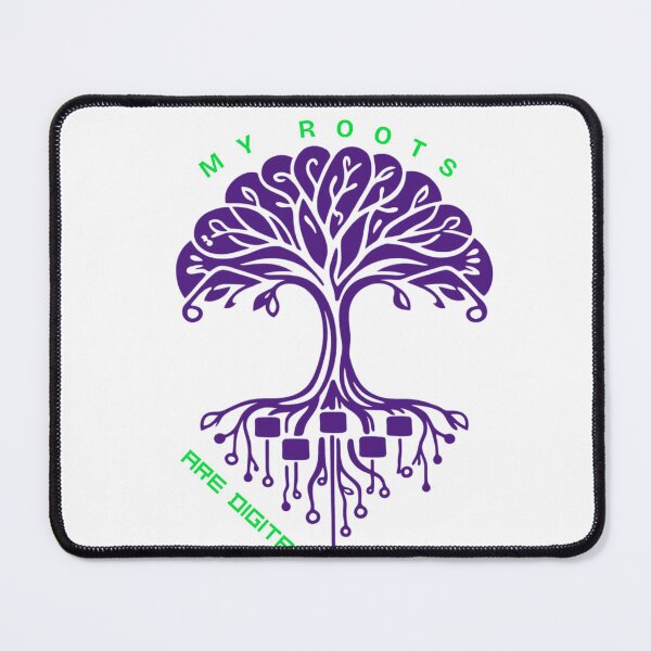 Item preview, My Roots Are Digital Tree Art | Tech Nature Concept Design designed and sold by CindyRandomVibes.