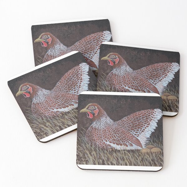 Item preview, Wyandotte chicken on the nest laying eggs designed and sold by Matt Starr Fine Art .