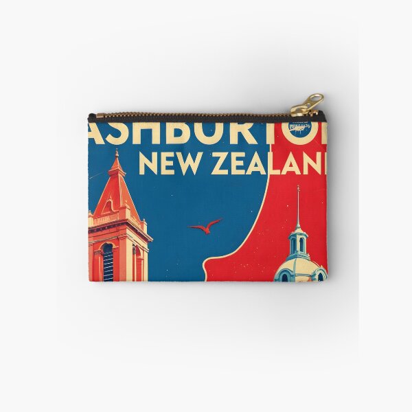 Item preview, Ashburton New Zealand Retro Vintage Travel Design designed and sold by TravelersGems.