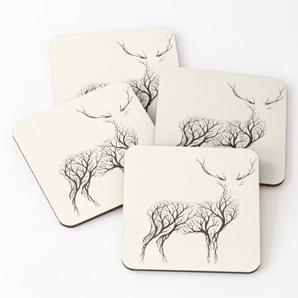 Item preview, Actaeon’s Grace (Minimalist) - Figurative Biophilic Vector Art designed and sold by Danford Biophilic.