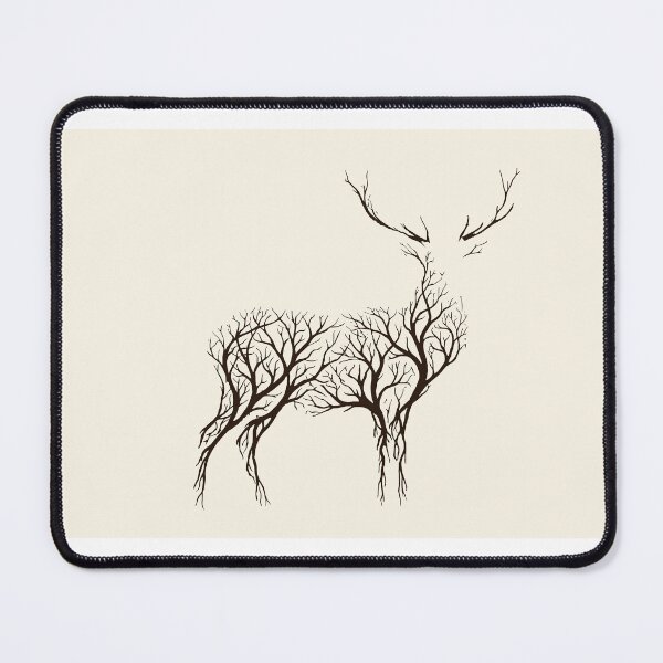 Item preview, Actaeon’s Grace (Minimalist) - Figurative Biophilic Vector Art designed and sold by Danford Biophilic.
