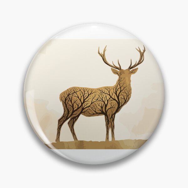 Item preview, Actaeon’s Grace - Figurative Biophilic Vector Art designed and sold by Danford Biophilic.