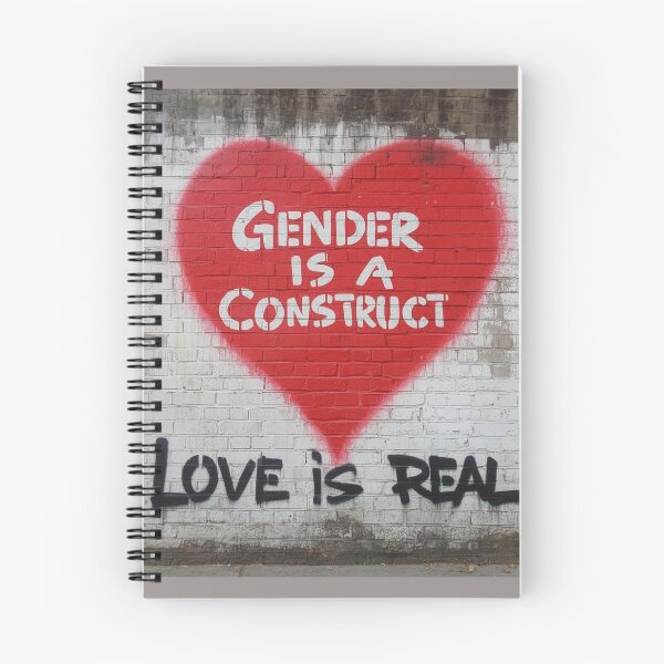 Item preview, Gender is a Construct Love is Real: Street Art Pride designed and sold by rainbowgremlin.