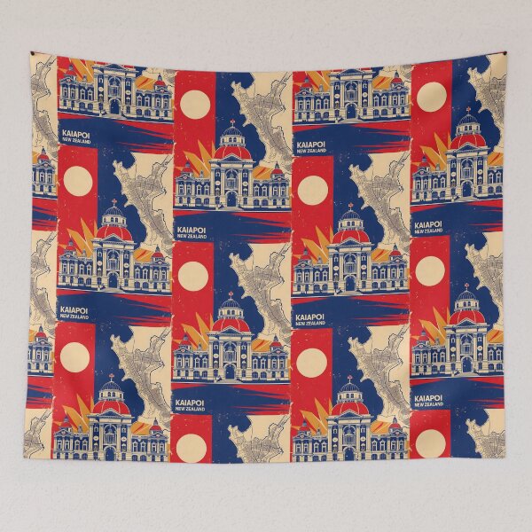Item preview, Kaiapoi New Zealand Retro Vintage Travel Design designed and sold by TravelersGems.