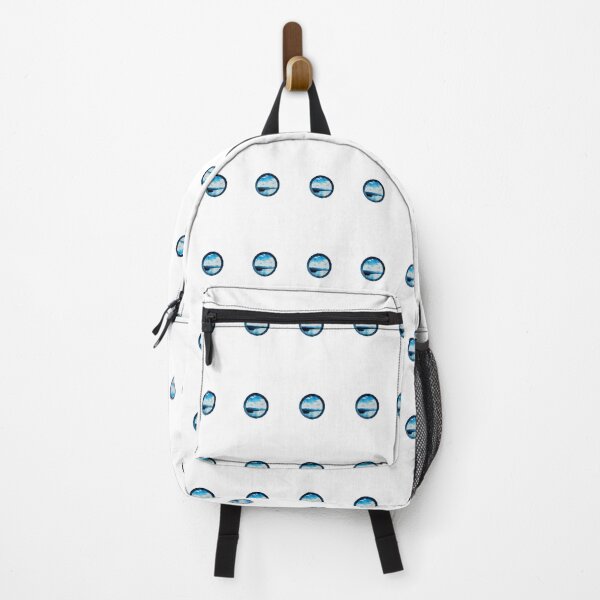Item preview, Runder Ausblick – Magischer Bergsee im blauen Licht designed and sold by StickBuAndii.