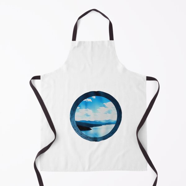 Item preview, Runder Ausblick – Magischer Bergsee im blauen Licht designed and sold by StickBuAndii.