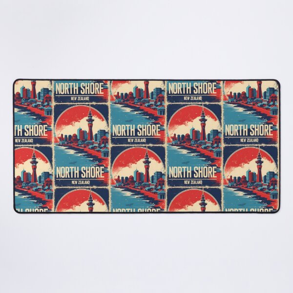 Item preview, North Shore New Zealand Retro Vintage Travel Design designed and sold by TravelersGems.