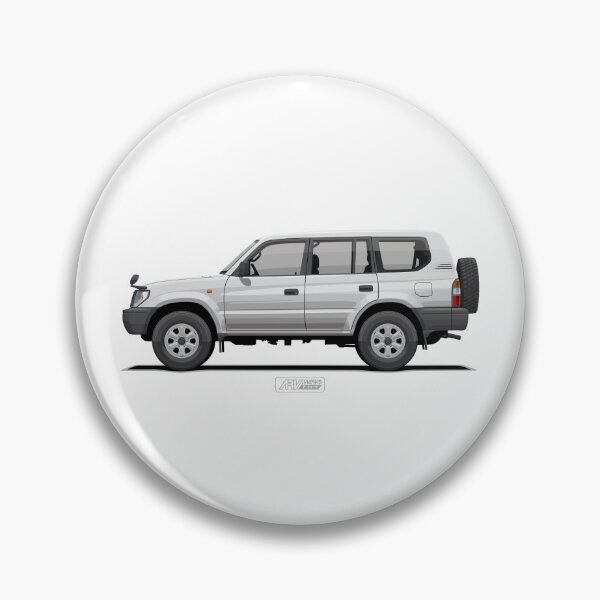 Item preview, Prado 95 LWB Super White – 90 Series Base Spec Steel Wheel Utility 4x4 Illustration designed and sold by ARVwerks.