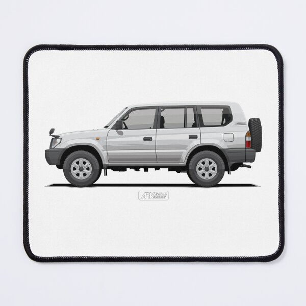 Item preview, Prado 95 LWB Super White – 90 Series Base Spec Steel Wheel Utility 4x4 Illustration designed and sold by ARVwerks.