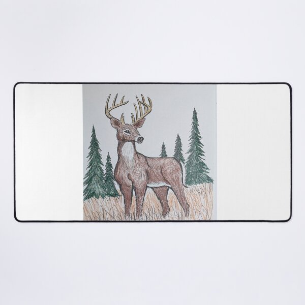 Item preview, Whitetail buck on the lookout designed and sold by Matt Starr Fine Art .