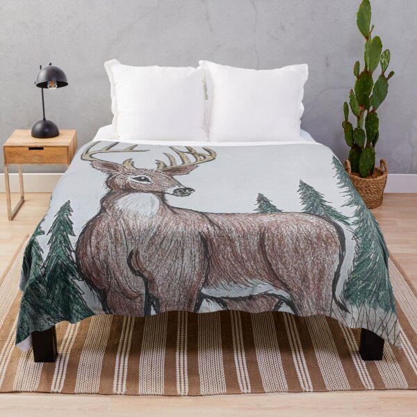 Item preview, Whitetail buck on the lookout designed and sold by Matt Starr Fine Art .