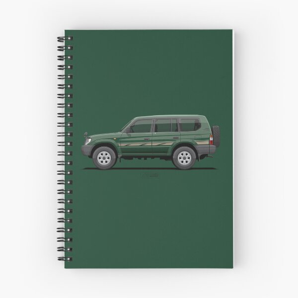 Item preview, Prado 95 LWB Dark Green Metallic – 90 Series Base Spec Steel Wheel Utility 4x4 Illustration designed and sold by ARVwerks.