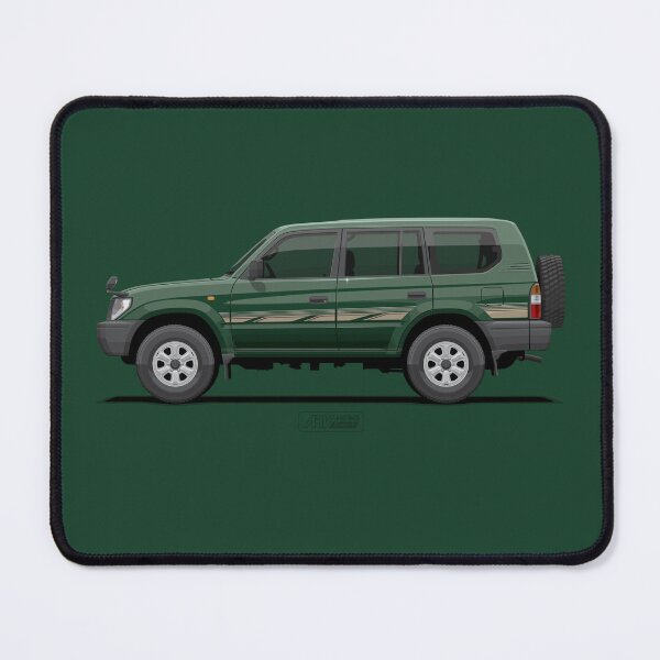 Item preview, Prado 95 LWB Dark Green Metallic – 90 Series Base Spec Steel Wheel Utility 4x4 Illustration designed and sold by ARVwerks.