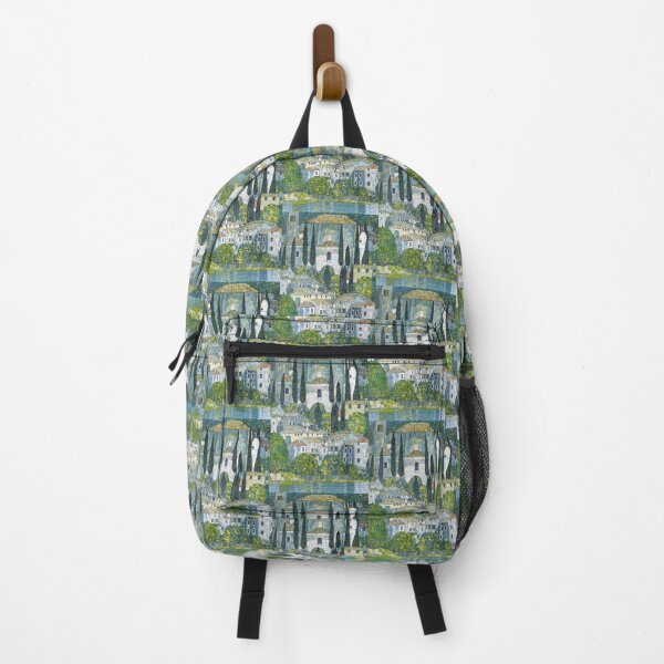 Item preview, Church in Cassone by Gustav Klimt: Lakeside Village Fine Art Print designed and sold by artofuniverse.