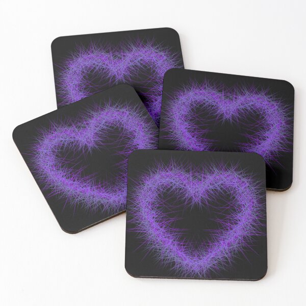 Item preview, abstract purple sparkling heart design  designed and sold by hollycooper.