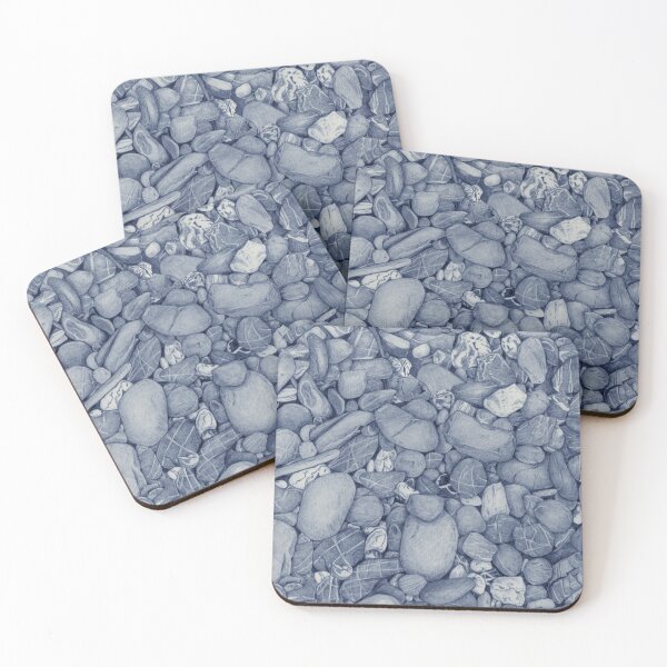 Item preview, hand drawn pebbles blue designed and sold by scrummy.