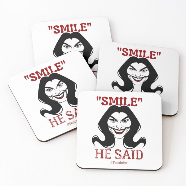 Item preview, Smile, He Said | Sassy Defiant Feminist Art designed and sold by ObsidianDaz.
